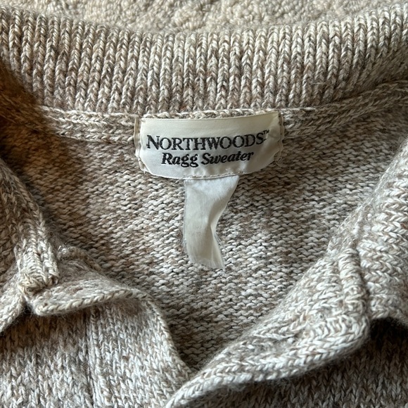 80s Vintage NorthWoods Ragg Sweater Size Large - Picture 2 of 5